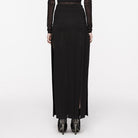 PUNK RAVE Women's Punk Tassel High-waisted Skirt