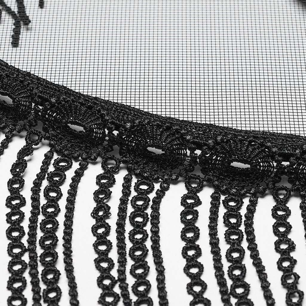 PUNK RAVE Women's Punk Tassels Hat