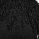 PUNK RAVE Women's Wasteland Punk Mesh Splice Hooded Long Sleeved Shirt