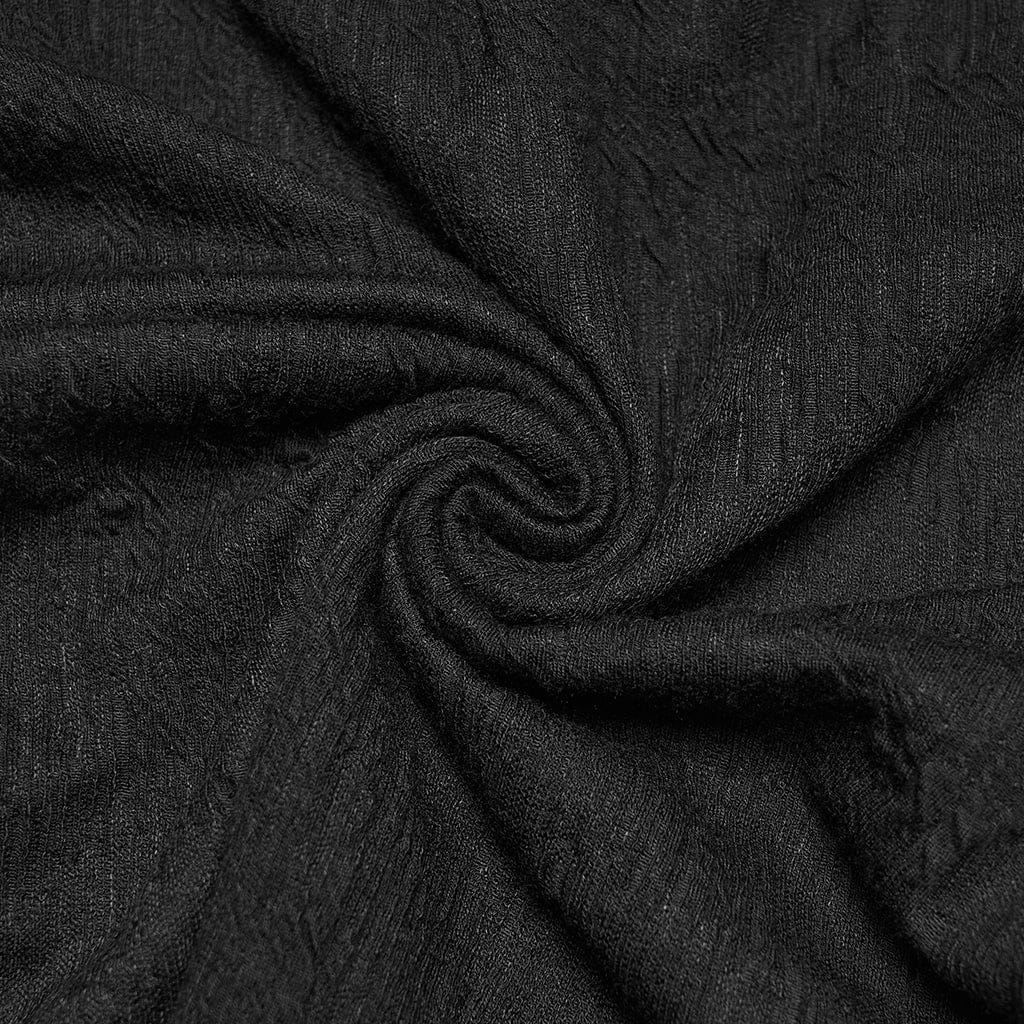 PUNK RAVE Women's Wasteland Punk Mesh Splice Hooded Long Sleeved Shirt