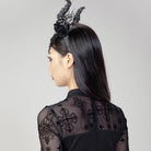 RNG Women's Gothic Horned Beaded Rose Headwear