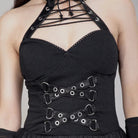 RNG Women's Gothic Irregular Ruffled Halterneck Dress