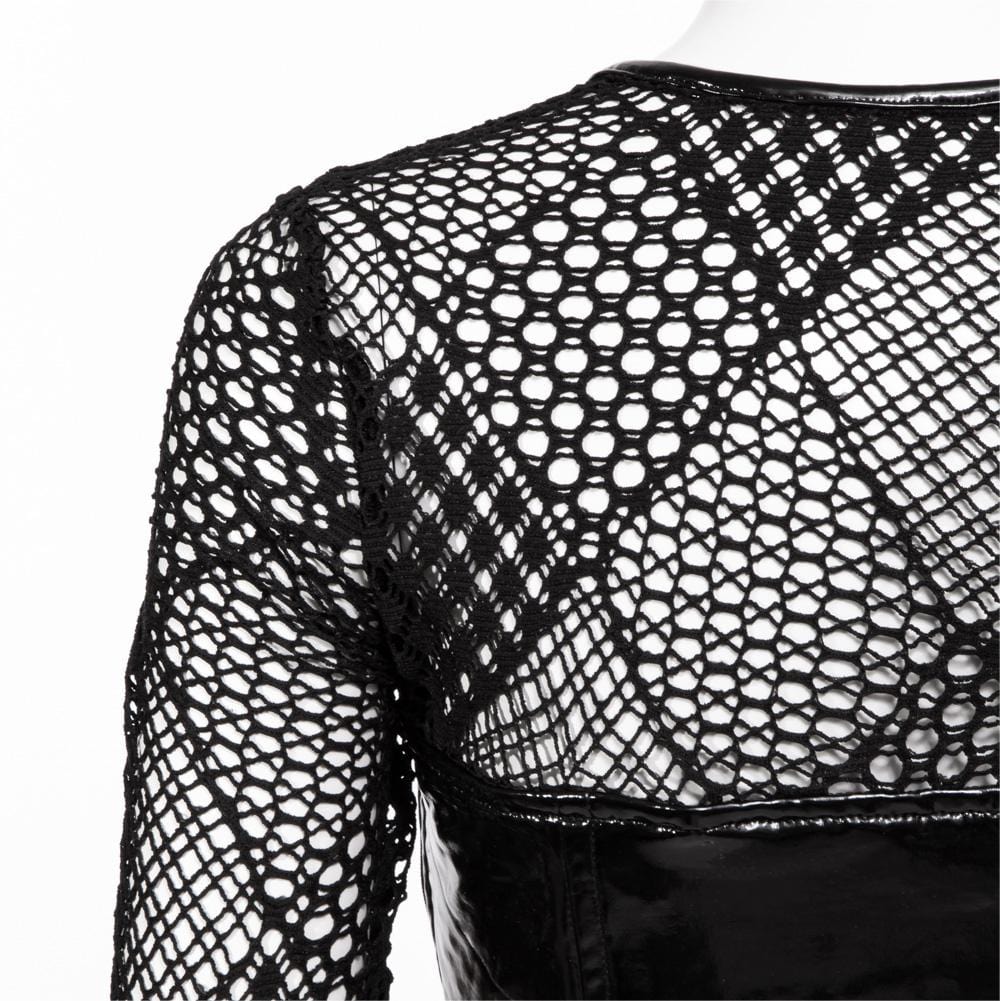 RNG Women's Gothic Mesh  Splice Long Sleeved Shirt