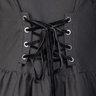 RNG Women's Gothic Plunging Flared Sleeved Split Coat with Hood