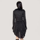RNG Women's Gothic Ruffled Lace Splice Swallow-tailed Coat