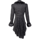 RNG Women's Gothic Ruffled Lace Splice Swallow-tailed Coat