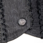 RNG Women's Gothic Ruffled Lace Splice Swallow-tailed Coat