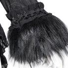 RNG Women's Gothic Ruffled Lace Splice Swallow-tailed Coat