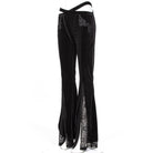 RNG Women's Gothic Splice Slit Lace Pants