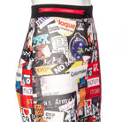 RNG Women's Grunge Graffiti  Printed Short Skirt