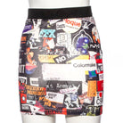 RNG Women's Grunge Graffiti  Printed Short Skirt