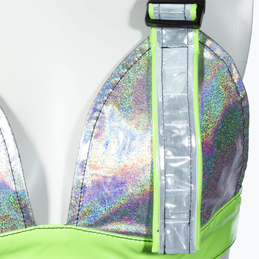 RNG Women's Grunge  Luminous Rainbow Bustier