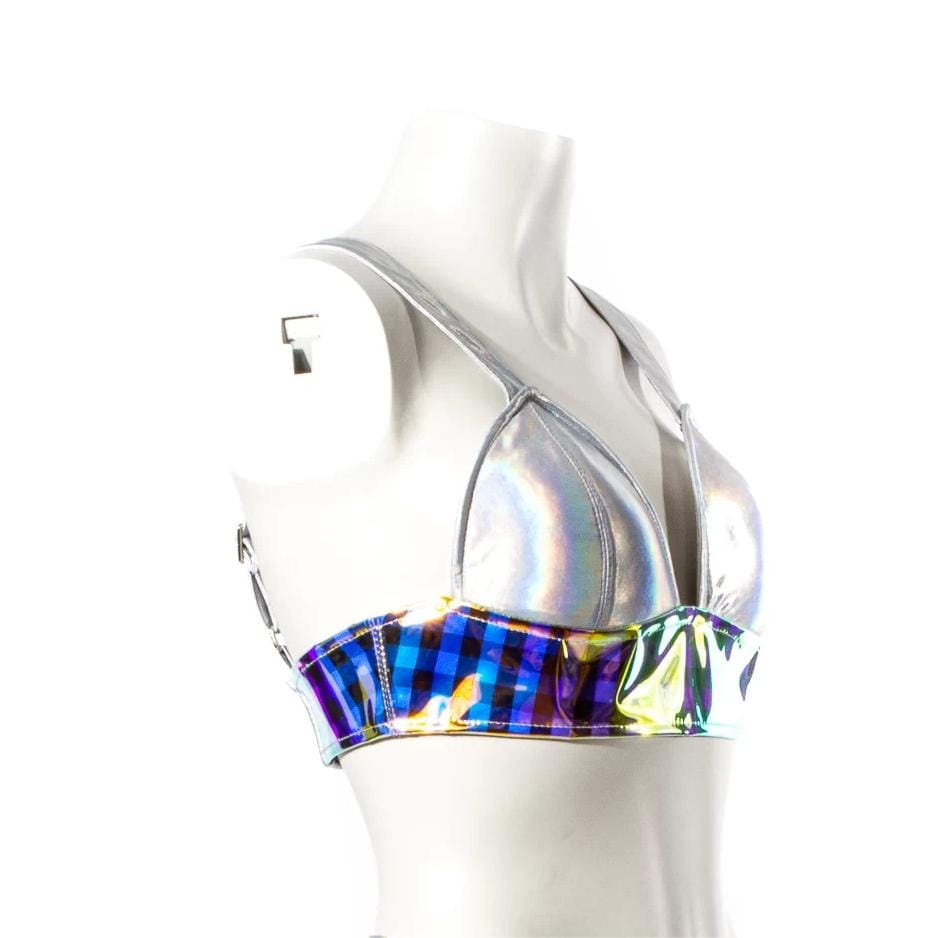 RNG Women's Grunge Rainbow Bustier