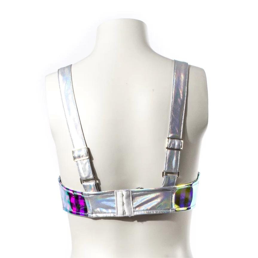 RNG Women's Grunge Rainbow Bustier