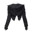 RNG Women's Punk Irregular Faux Fur Jacket with Hood