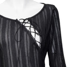 RNG Women's Punk Irregular Flared Sleeved Lace-up Shirt