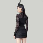 RNG Women's Punk Irregular Lace-up Skirt