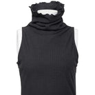 RNG Women's Punk Ribbed Turtleneck Vest