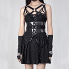 RNG Women's Punk Straps Mesh Body Harness Black