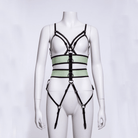 RNG Women's Punk Straps Mesh Body Harness Green