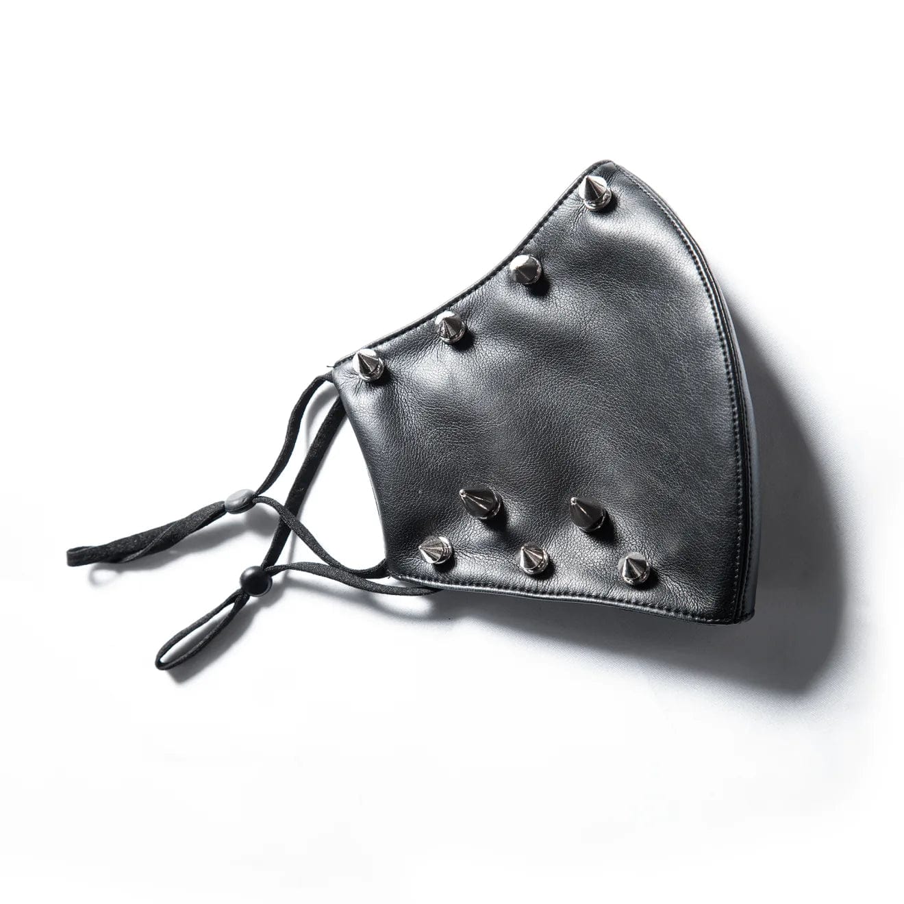 RNG Women's Punk Studded Faux Leather Mask