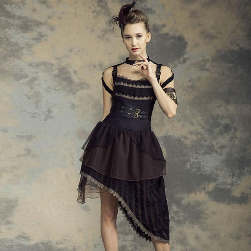 RQ-BL Women's Asymmetric Steampunk Dress