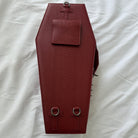 Vukora Women's Gothic Cross Bat Wing Coffin Bag Faux Leather Red