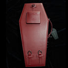 Vukora Women's Gothic Cross Bat Wing Coffin Bag Red