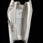 Vukora Women's Gothic Cross Bat Wing Coffin Bag White