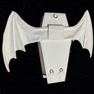 Vukora Women's Gothic Cross Bat Wing Coffin Bag White