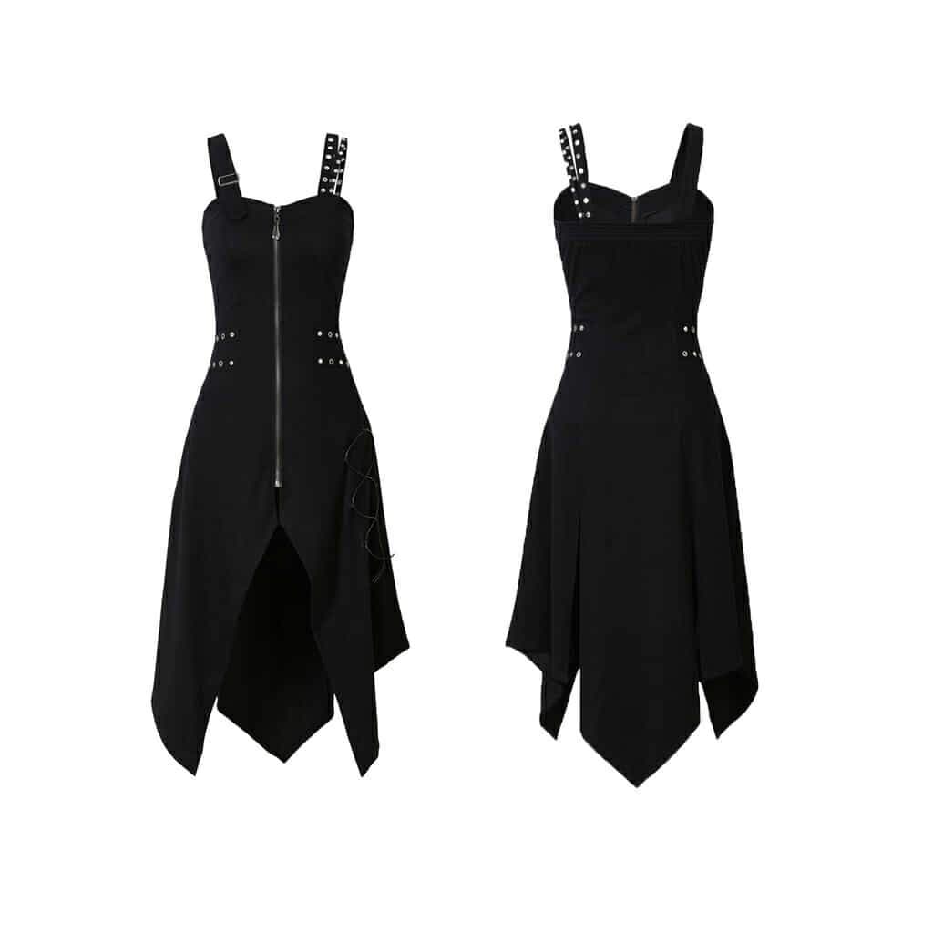 Darkinlove Women's Bold Handkerchief Black Dress