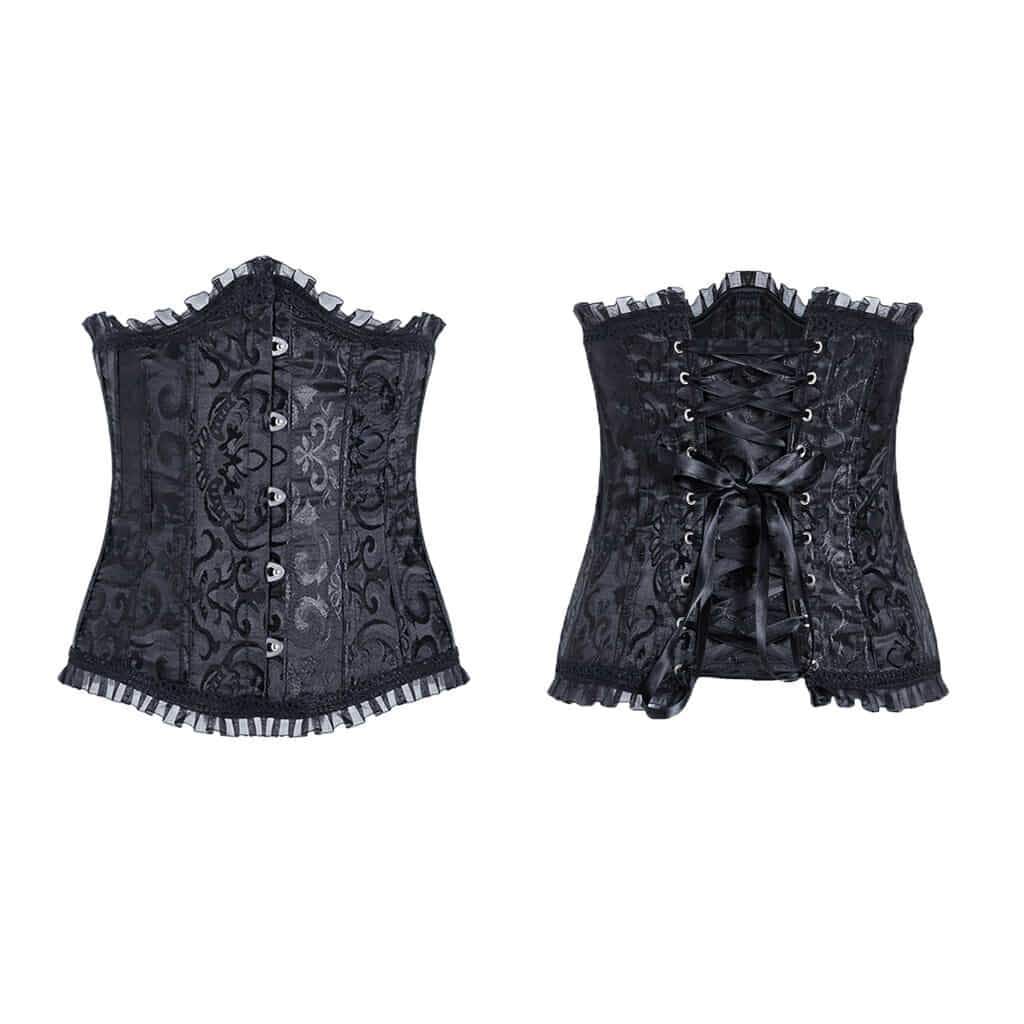 Darkinlove Women's Brocade Goth Corset