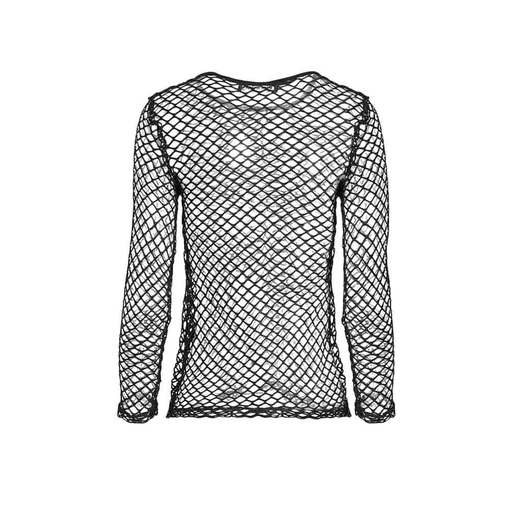 Darkinlove Women's Fishnet Mesh Fitted Top