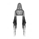 Darkinlove Women's Gothic Flared Sleeved Sheer Cape with Hood