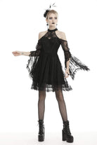 Women's Gothic Halter Lace Dresses
