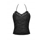 Darkinlove Women's Gothic Halterneck Lace Tank Top