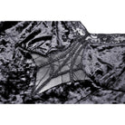 Darkinlove Women's Gothic Irregular Lace Layered Velvet Dress