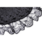 Darkinlove Women's Gothic Irregular Lace Layered Velvet Dress