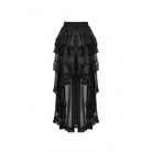 Darkinlove Women's Gothic Irregular Layered Lace Hem Skirt