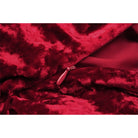 Darkinlove Women's Gothic Lace Splice Velvet Slip Dress