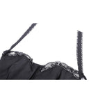 Darkinlove Women's Gothic Layered Swallowtail Halterneck Dress