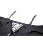 Darkinlove Women's Gothic Off Shoulder Flared Sleeved Crop Top