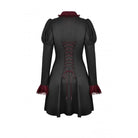 Darkinlove Women's Gothic Puff Sleeved Frilly Necktie Dress