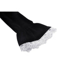 Darkinlove Women's Gothic Puff Sleeved Frilly Necktie Velvet Jacket