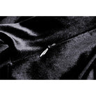 Darkinlove Women's Gothic Puff Sleeved Lace Splice Velvet Dress