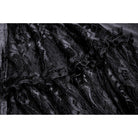 Darkinlove Women's Gothic Puff Sleeved Lace Splice Velvet Dress