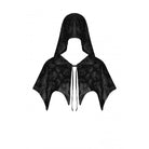 Darkinlove Women's Gothic Skull Printed Velvet Cape with Hood