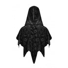 Darkinlove Women's Gothic Skull Printed Velvet Cape with Hood