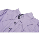 Darkinlove Women's Gothic Star Collar Puff Sleeved Shirt