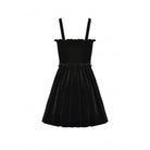 Darkinlove Women's Gothic Strappy Cross Velvet Slip Dress